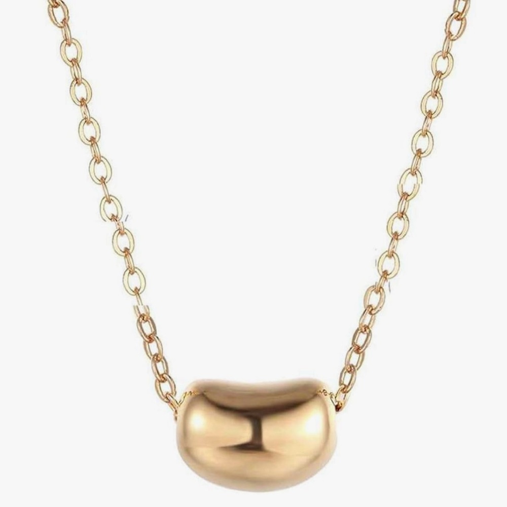 Gorgeous Nordstrom 18KT Gold Vermeil Bean necklace